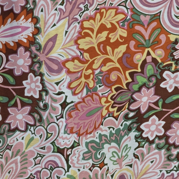 DEX Retro Floral Wide Leg Pants 70s Soft Girl Medallion Print Size Small NWT - Picture 4 of 10